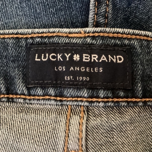 Lucky Brand 410 Athletic Slim Men’s Denim Distressed Straight Leg Jeans.  40/30 - Picture 6 of 11